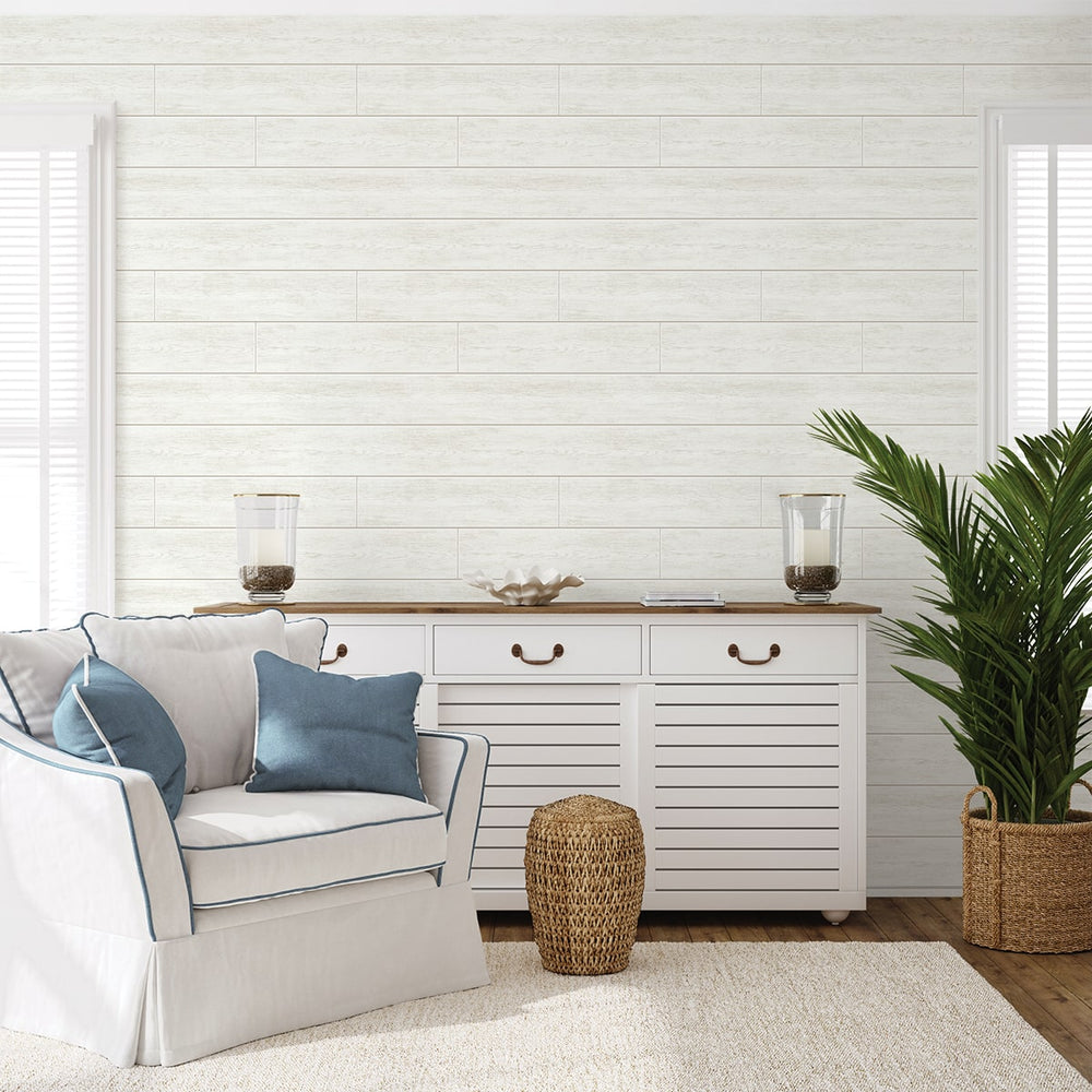 
                  
                    PR13000 faux shiplap prepasted wallpaper living room from Seabrook Designs
                  
                
