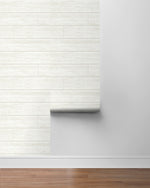 PR13000 faux shiplap prepasted wallpaper roll from Seabrook Designs