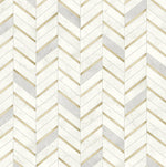 Faux Chevron Marble Tile Prepasted Wallpaper