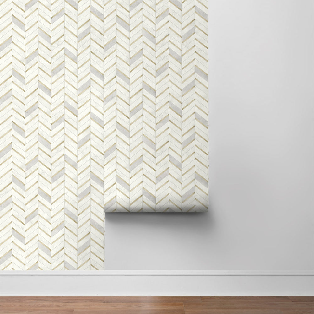 
                  
                    PR13105 faux chevron tile prepasted wallpaper roll from Seabrook Designs
                  
                