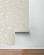PR13201 floral prepasted wallpaper roll from Seabrook Designs