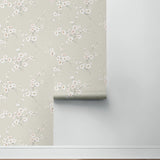 PR13201 floral prepasted wallpaper roll from Seabrook Designs