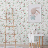 PR13301 floral trail prepasted wallpaper nursery from Seabrook Designs