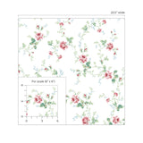 PR13301 floral trail prepasted wallpaper scale from Seabrook Designs