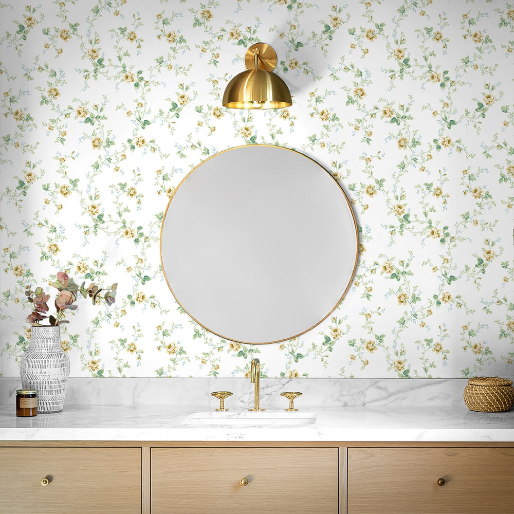 
                  
                    PR13303 floral trail prepasted wallpaper bathroom from Seabrook Designs
                  
                