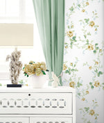 PR13303 floral trail prepasted wallpaper accent from Seabrook Designs