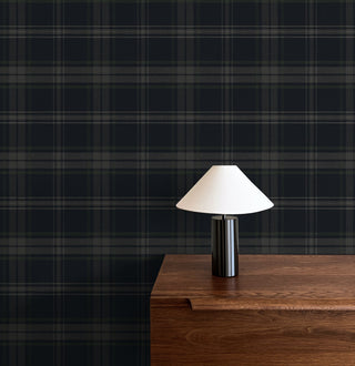 PR13402 plaid prepasted wallpaper decor from Seabrook Designs