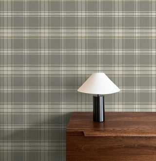 PR13408 plaid prepasted wallpaper accent from Seabrook Designs