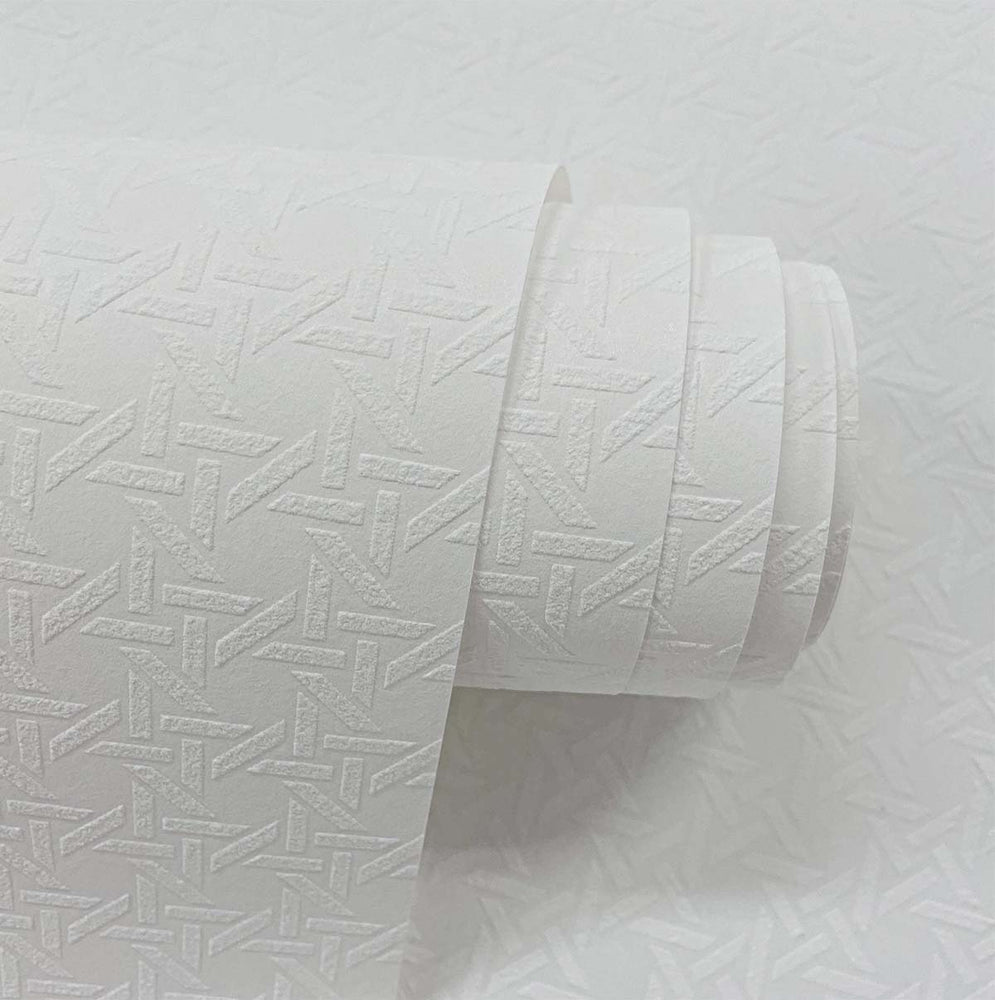 PP10700 wicker paintable peel and stick wallpaper roll from NextWall