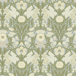 Mitchell Black Wild Meadow Floral Wallpaper in shade Afternoon Green at Say Decor