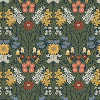 Mitchell Black Wild Meadow Floral Wallpaper in shade Craftsman at Say Decor