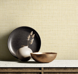 RA40105 textured vinyl wallpaper decor from the Raffia collection by Seabrook Designs
