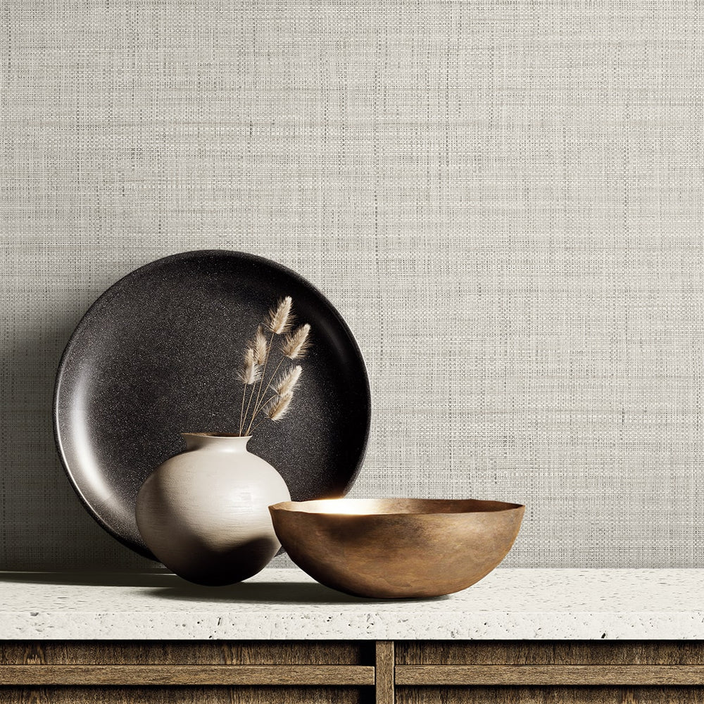 
                  
                    RA40106 textured vinyl wallpaper decor from the Raffia collection by Seabrook Designs
                  
                