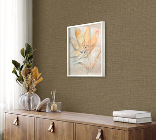 RA40108 textured vinyl wallpaper living room from the Raffia collection by Seabrook Designs