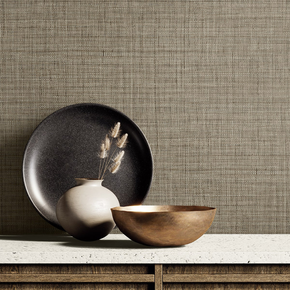 
                  
                    RA40130 textured vinyl wallpaper accent from the Raffia collection by Seabrook Designs
                  
                