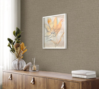 RA40130 textured vinyl wallpaper credenza from the Raffia collection by Seabrook Designs