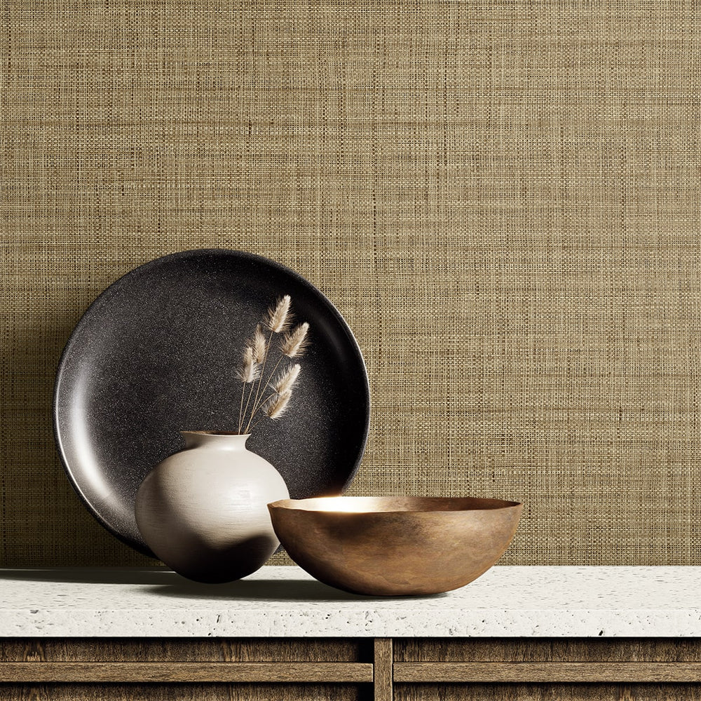 
                  
                    RA40134 textured vinyl wallpaper kitchen table from the Raffia collection by Seabrook Designs
                  
                