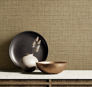 RA40134 textured vinyl wallpaper kitchen table from the Raffia collection by Seabrook Designs