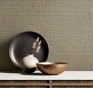 RA40135 textured vinyl wallpaper decor from the Raffia collection by Seabrook Designs