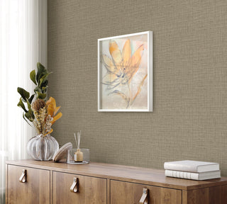 RA40135 textured vinyl wallpaper accent from the Raffia collection by Seabrook Designs