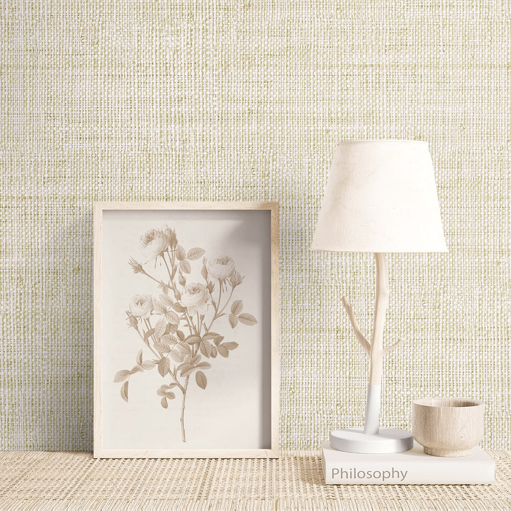 
                  
                    RA40311 faux weave textured vinyl wallpaper coastal from the Raffia collection by Seabrook Designs
                  
                