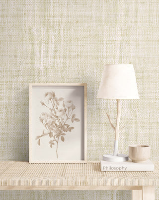 RA40311 faux weave textured vinyl wallpaper coastal from the Raffia collection by Seabrook Designs
