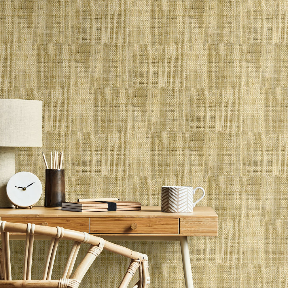 
                  
                    RA40314 faux weave textured vinyl wallpaper clock from the Raffia collection by Seabrook Designs
                  
                