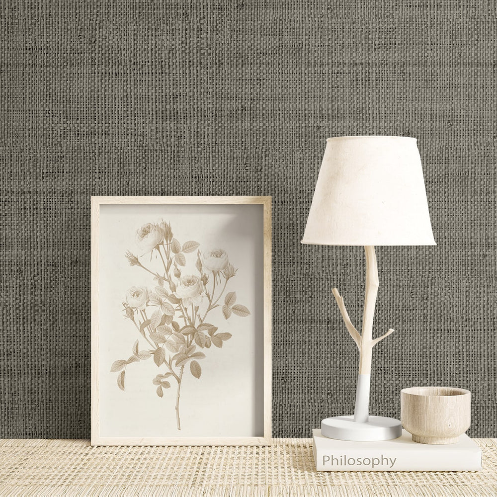 
                  
                    RA40319 faux weave textured vinyl wallpaper knick knacks from the Raffia collection by Seabrook Designs
                  
                