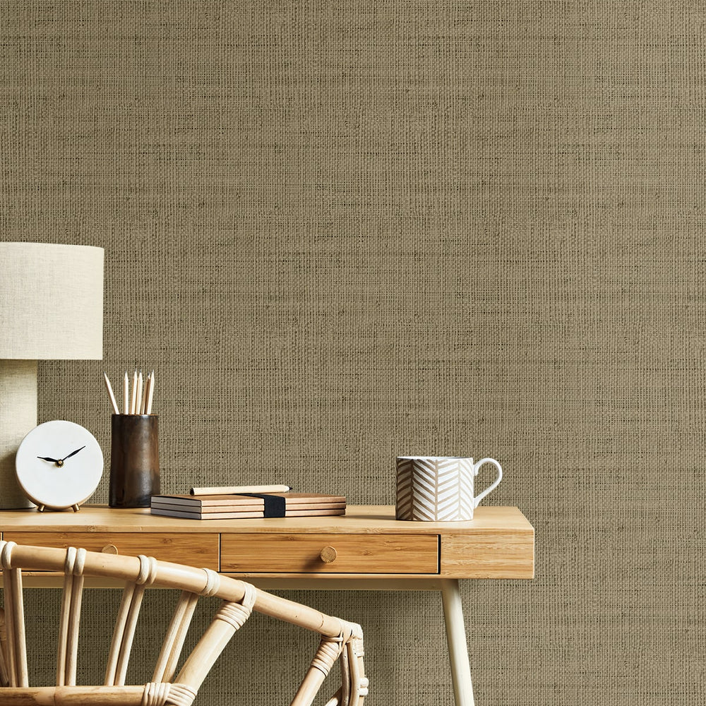 
                  
                    RA40350 faux weave textured vinyl wallpaper desk from the Raffia collection by Seabrook Designs
                  
                