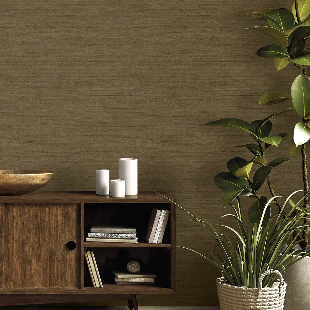 
                  
                    RA40906 faux weave textured vinyl wallpaper console from the Raffia collection by Seabrook Designs
                  
                