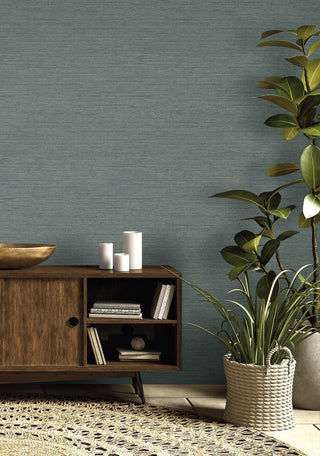 RA40909 faux weave textured vinyl wallpaper interior decor from the Raffia collection by Seabrook Designs