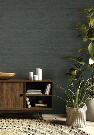 RA40916 faux weave textured vinyl wallpaper decor from the Raffia collection by Seabrook Designs