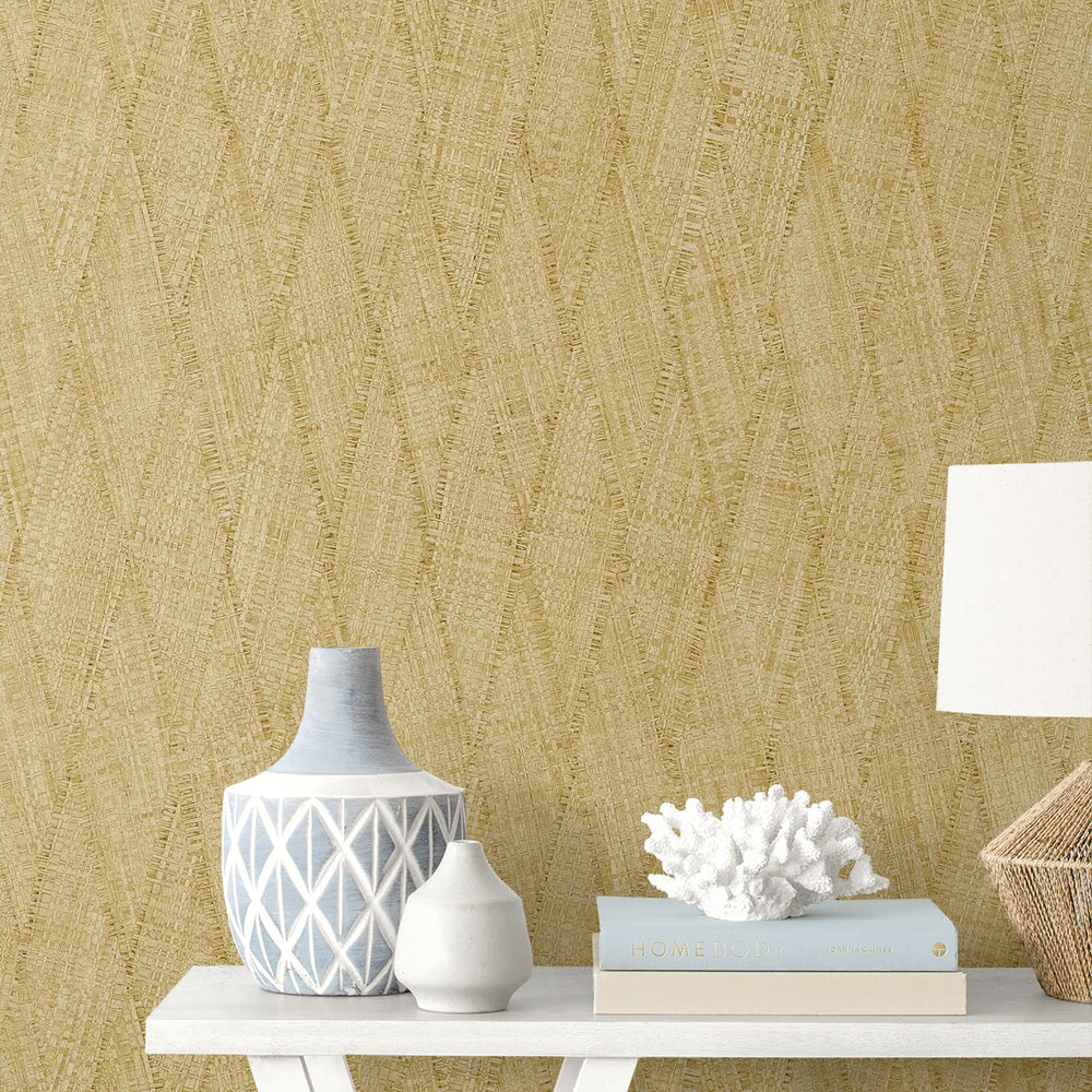RA41204 textured vinyl wallpaper entryway from the Raffia collection by Seabrook Designs