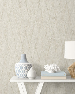 RA41211 textured vinyl wallpaper beach decor from the Raffia collection by Seabrook Designs