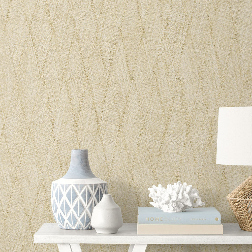 
                  
                    RA41213 textured vinyl wallpaper side table from the Raffia collection by Seabrook Designs
                  
                