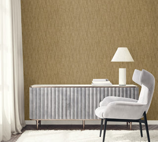 RA41215 textured vinyl wallpaper dining room from the Raffia collection by Seabrook Designs