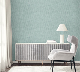 RA41218 textured vinyl wallpaper room from the Raffia collection by Seabrook Designs