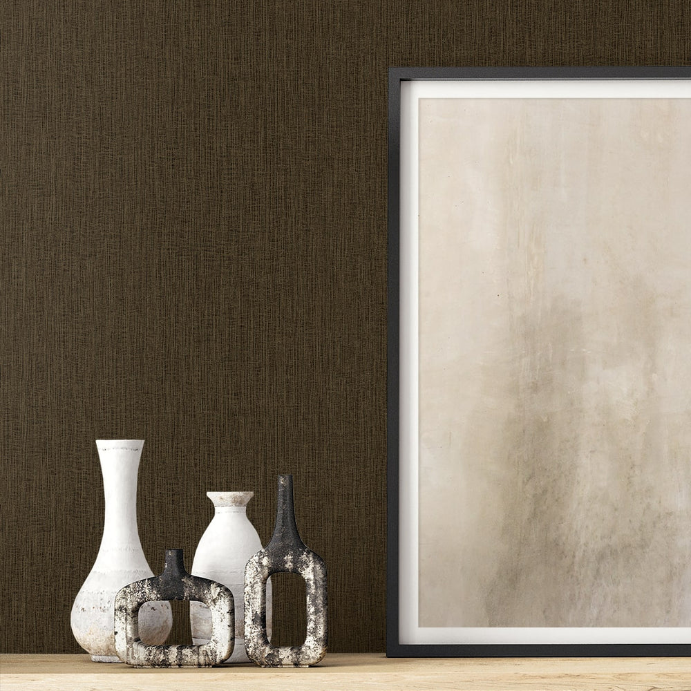 
                  
                    RA41524 textured vinyl unpasted wallpaper vase from the Raffia collection by Seabrook Designs
                  
                