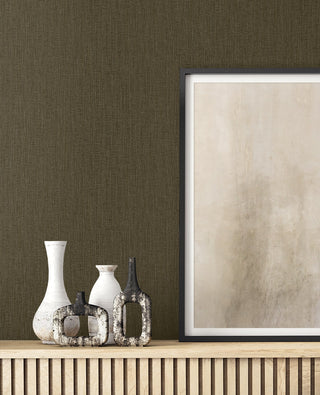 RA41525 textured vinyl unpasted wallpaper wood from the Raffia collection by Seabrook Designs