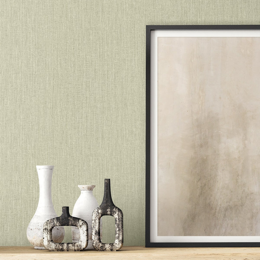 
                  
                    RA41526 textured vinyl unpasted wallpaper accent shelf from the Raffia collection by Seabrook Designs
                  
                