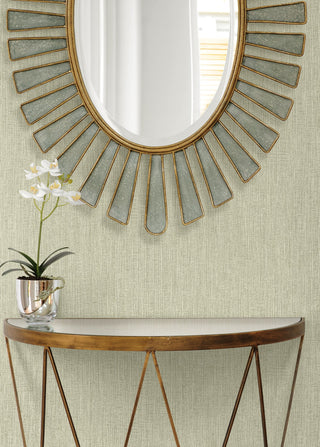 RA41526 textured vinyl unpasted wallpaper entry table from the Raffia collection by Seabrook Designs