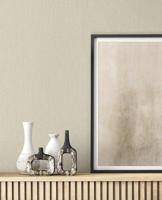 RA41527 textured vinyl unpasted wallpaper design from the Raffia collection by Seabrook Designs