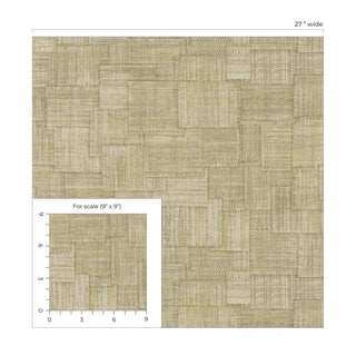 RA41704 textured vinyl wallpaper scale from the Raffia collection by Seabrook Designs