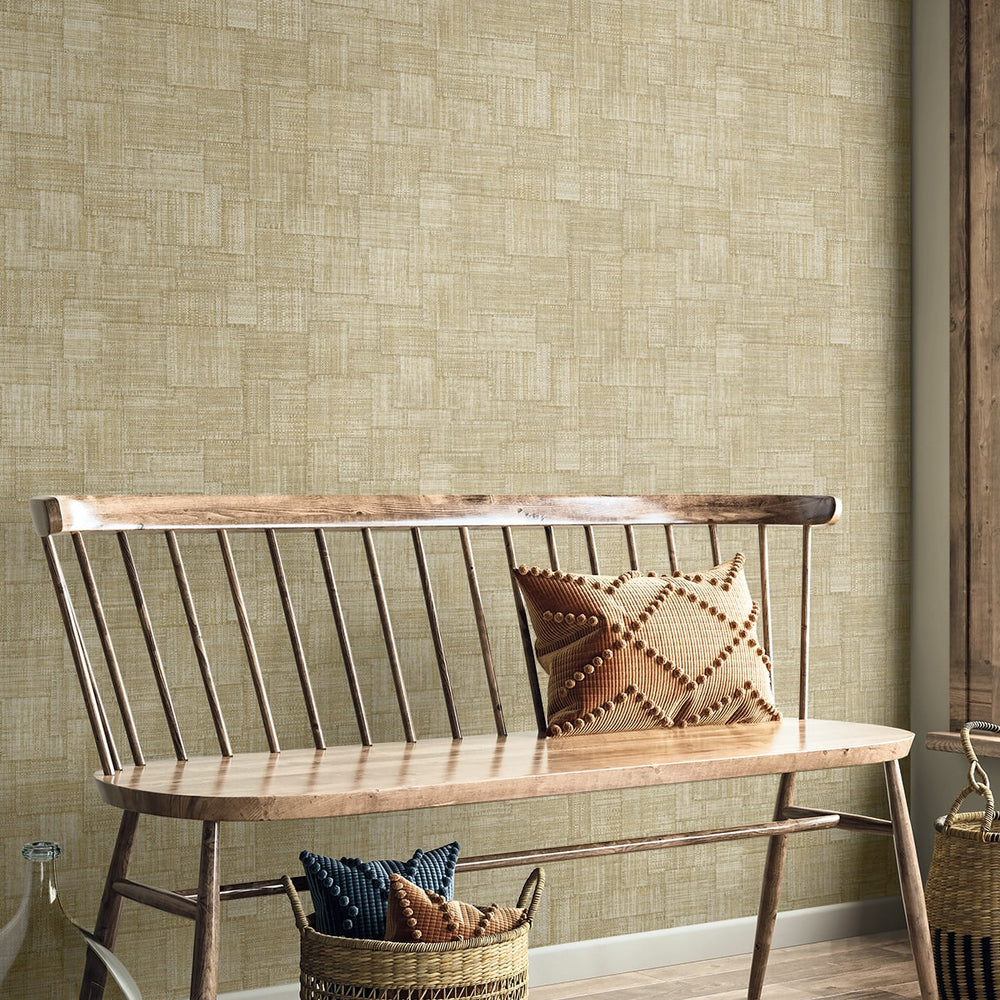
                  
                    RA41705 textured vinyl wallpaper bench from the Raffia collection by Seabrook Designs
                  
                