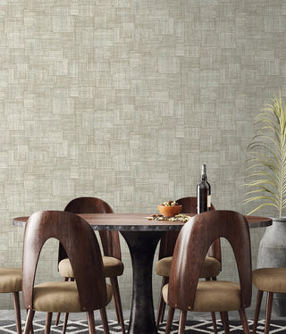 RA41708 textured vinyl wallpaper chair from the Raffia collection by Seabrook Designs