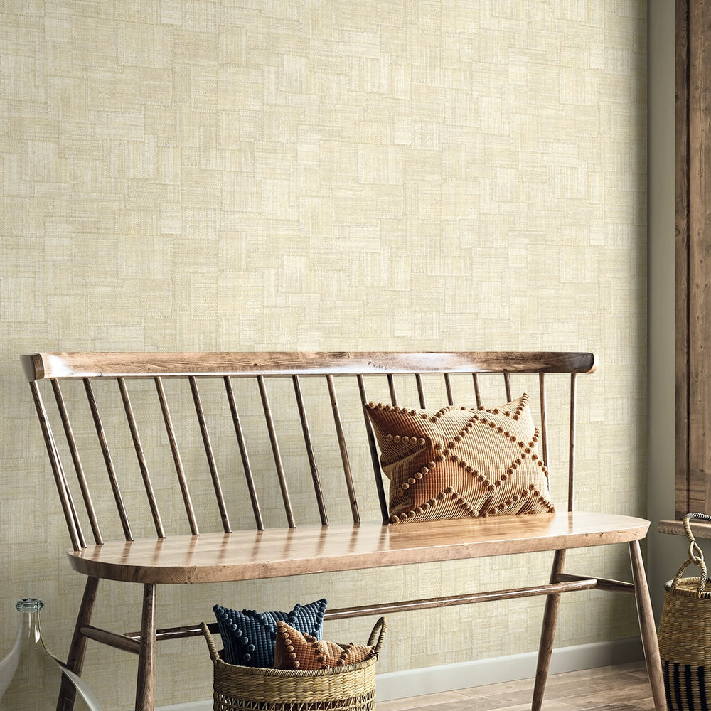 
                  
                    RA41709 textured vinyl wallpaper foyer from the Raffia collection by Seabrook Designs
                  
                