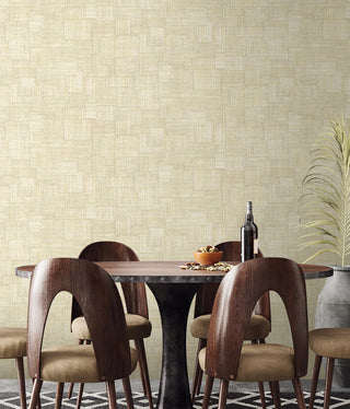 RA41709 textured vinyl wallpaper dining chair from the Raffia collection by Seabrook Designs