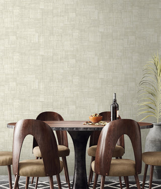 RA41710 textured vinyl wallpaper kitchen table from the Raffia collection by Seabrook Designs