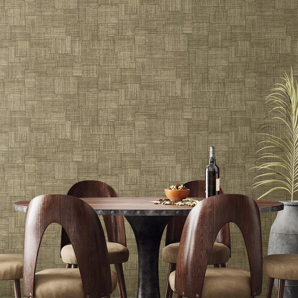 
                  
                    RA41715 textured vinyl wallpaper dining seating from the Raffia collection by Seabrook Designs
                  
                