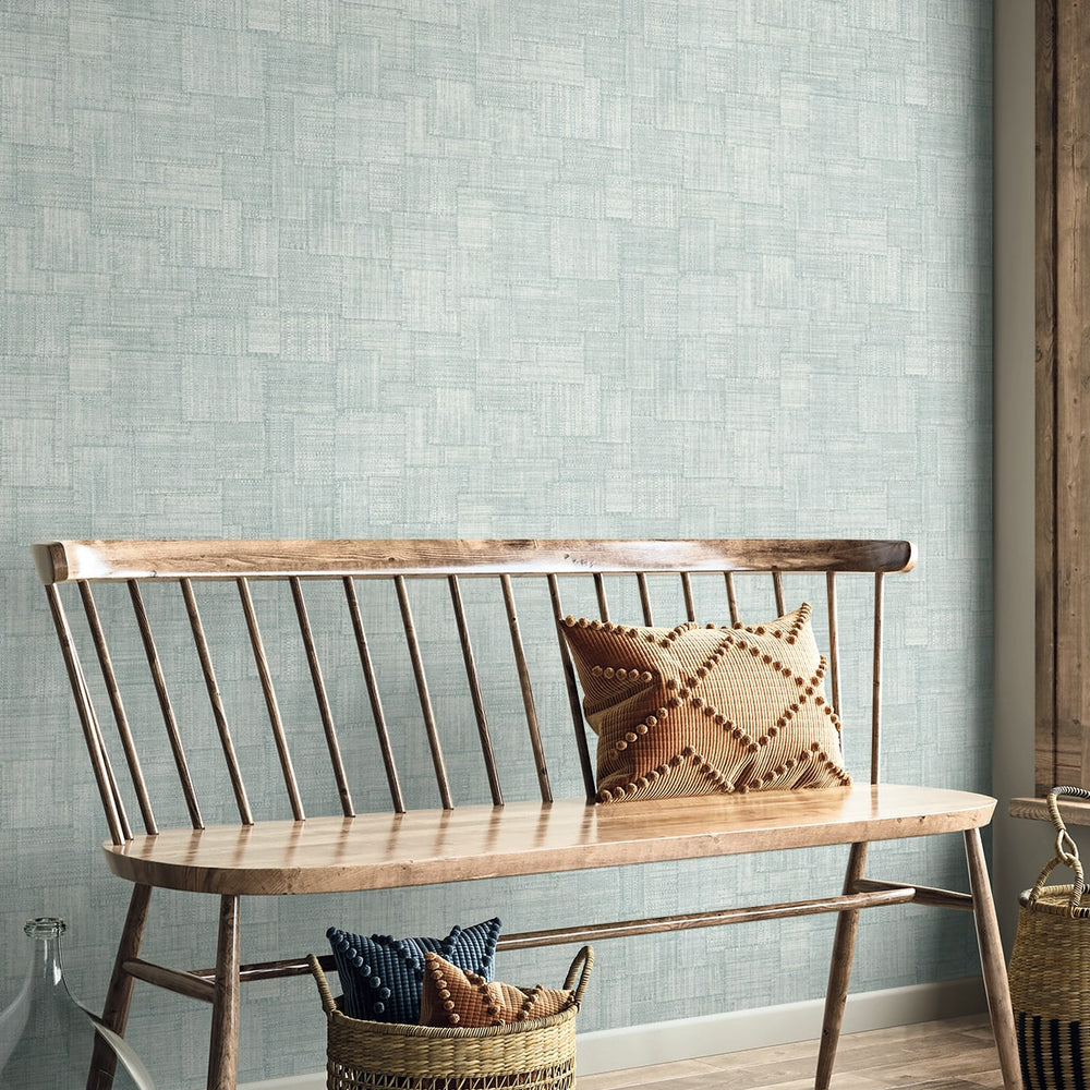 
                  
                    RA41716 textured vinyl wallpaper foyer decor from the Raffia collection by Seabrook Designs
                  
                
